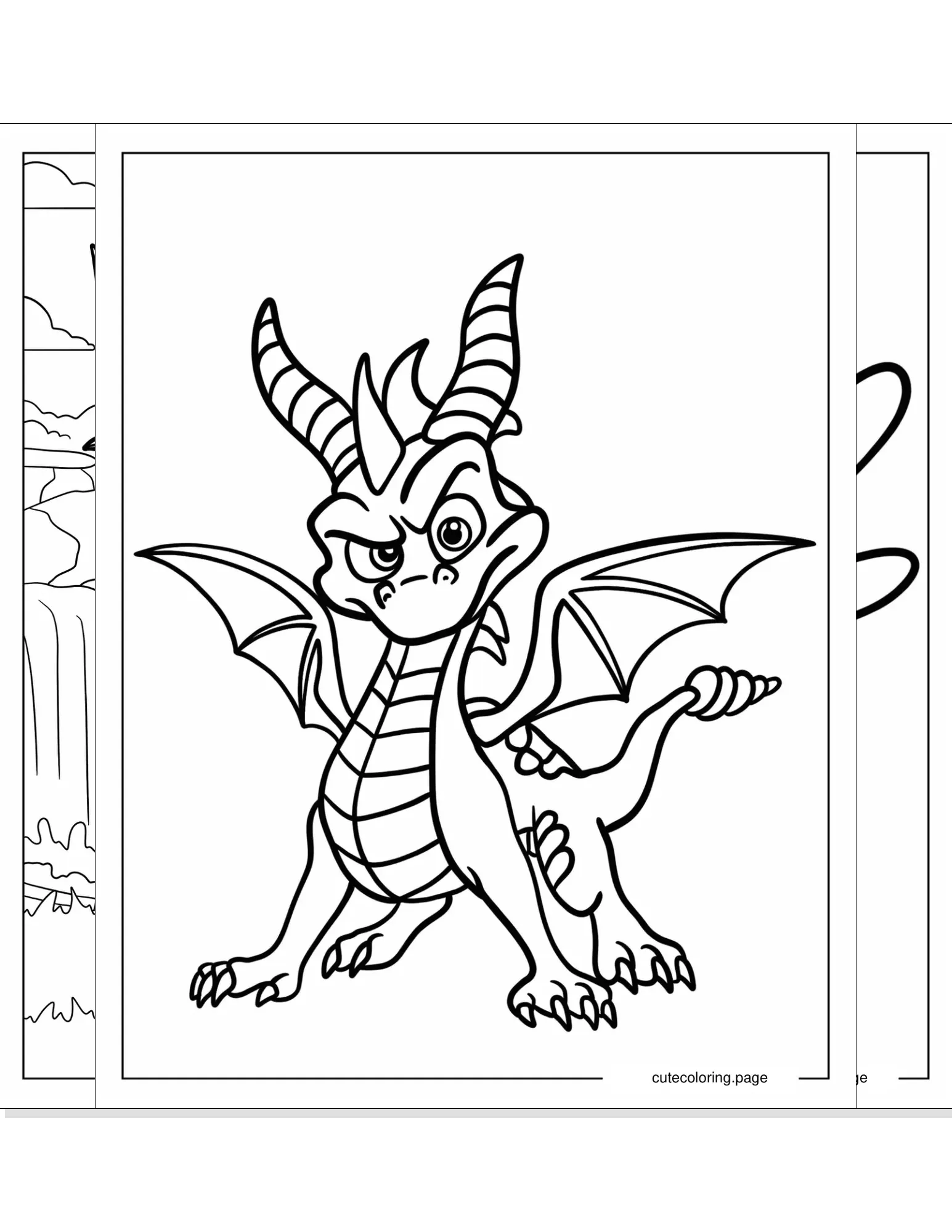 spyro coloring pages