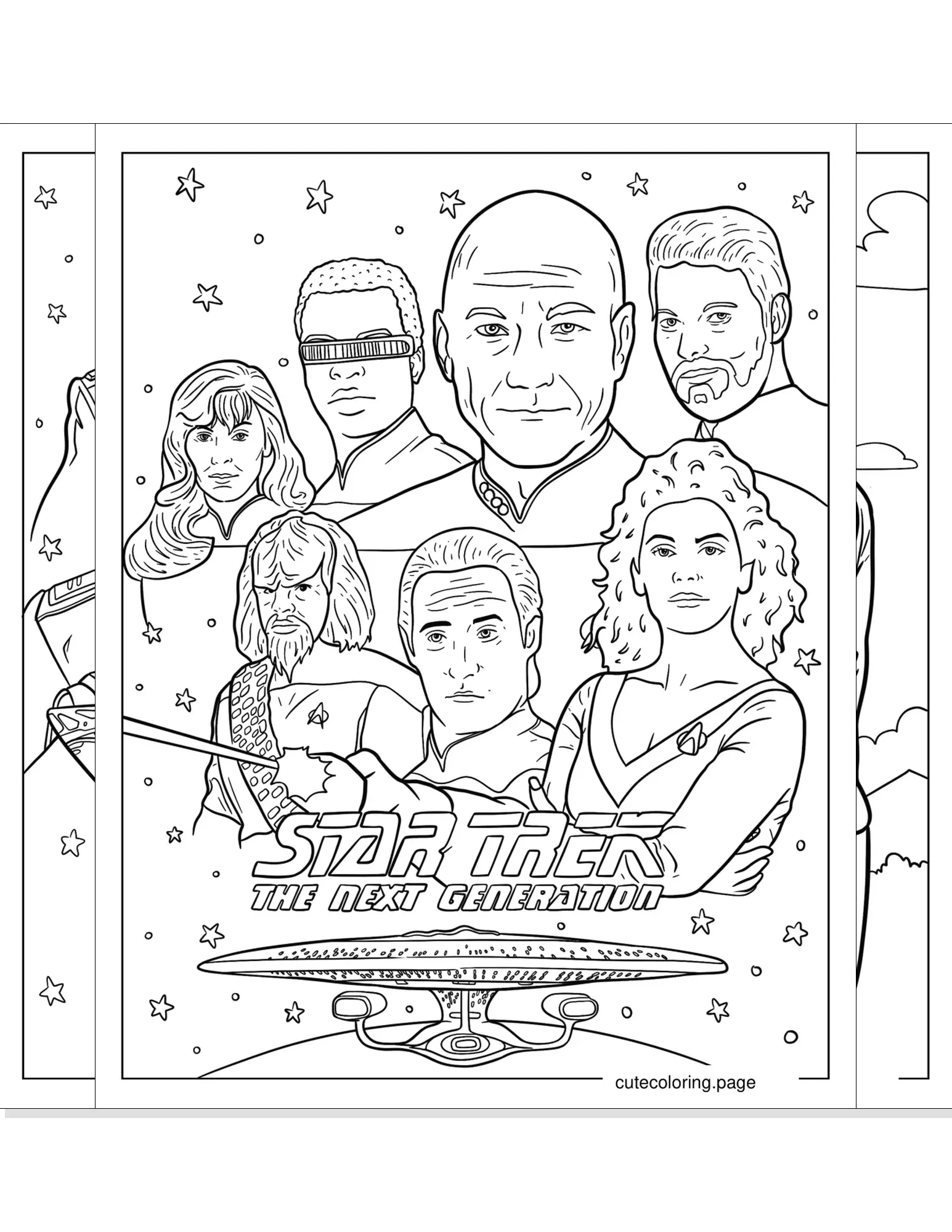 star trek coloring pages