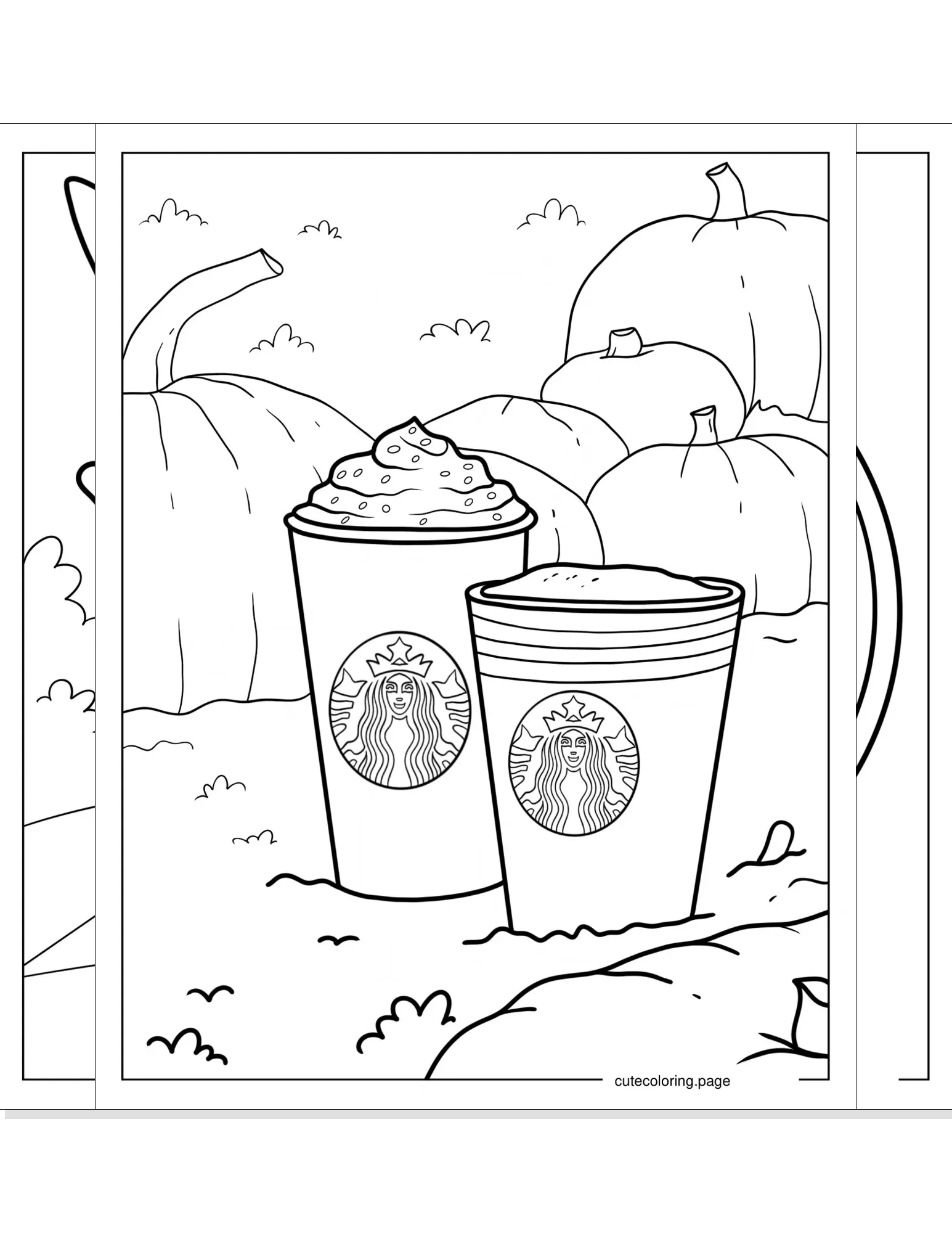 starbucks coloring pages