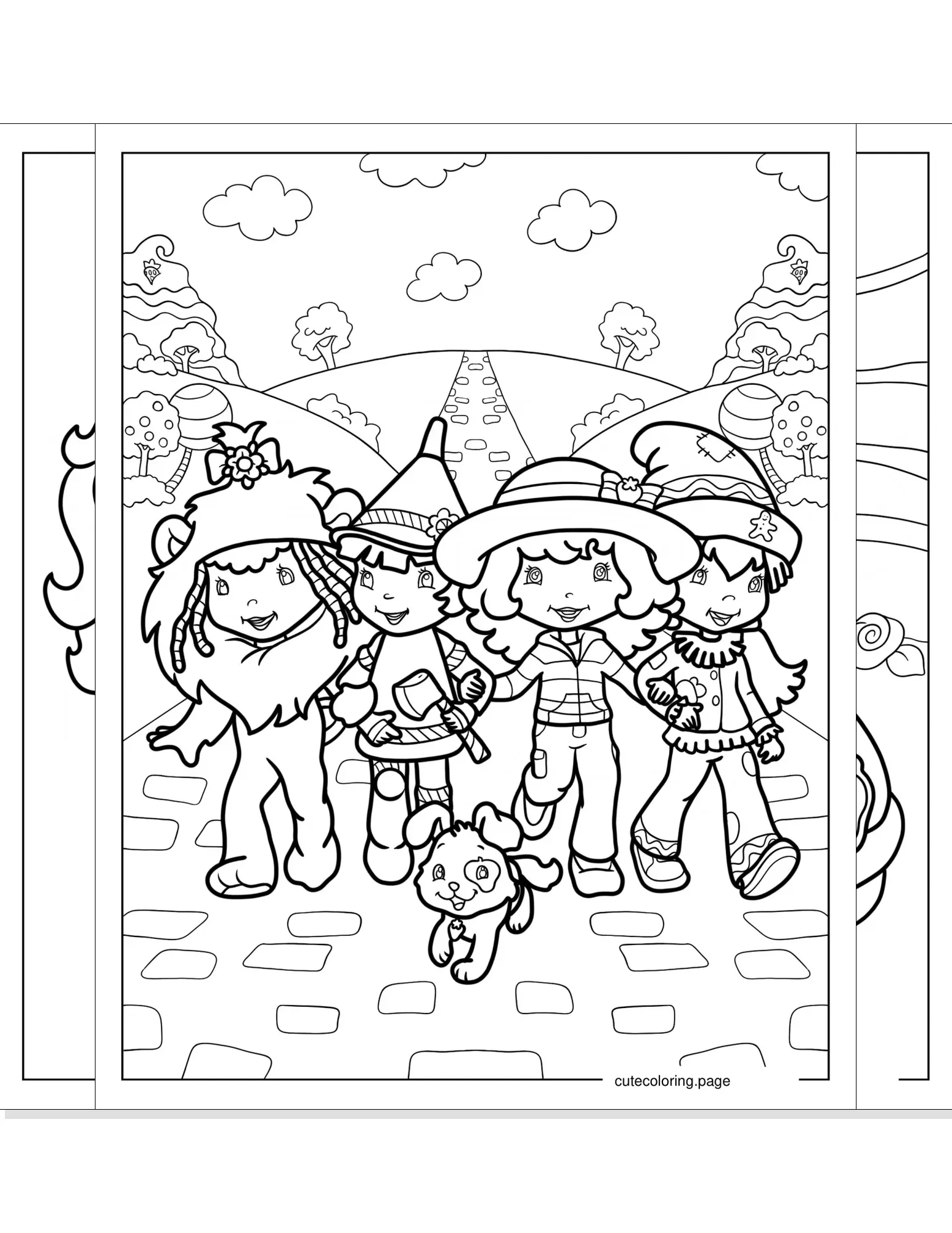 strawberry shortcake coloring pages