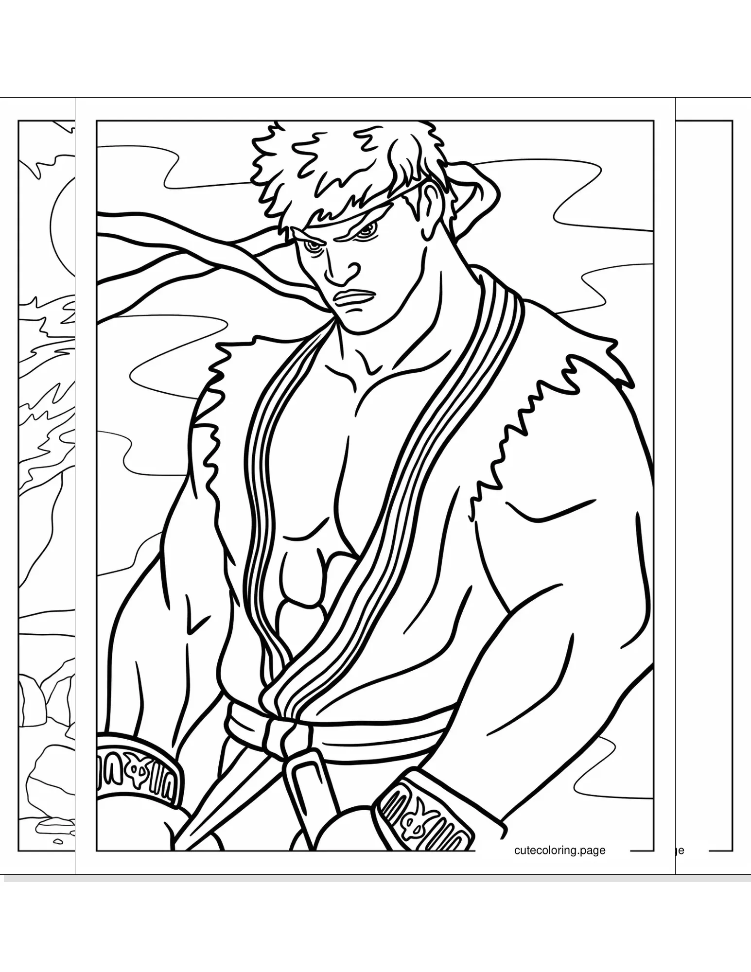 street fighter coloring pages