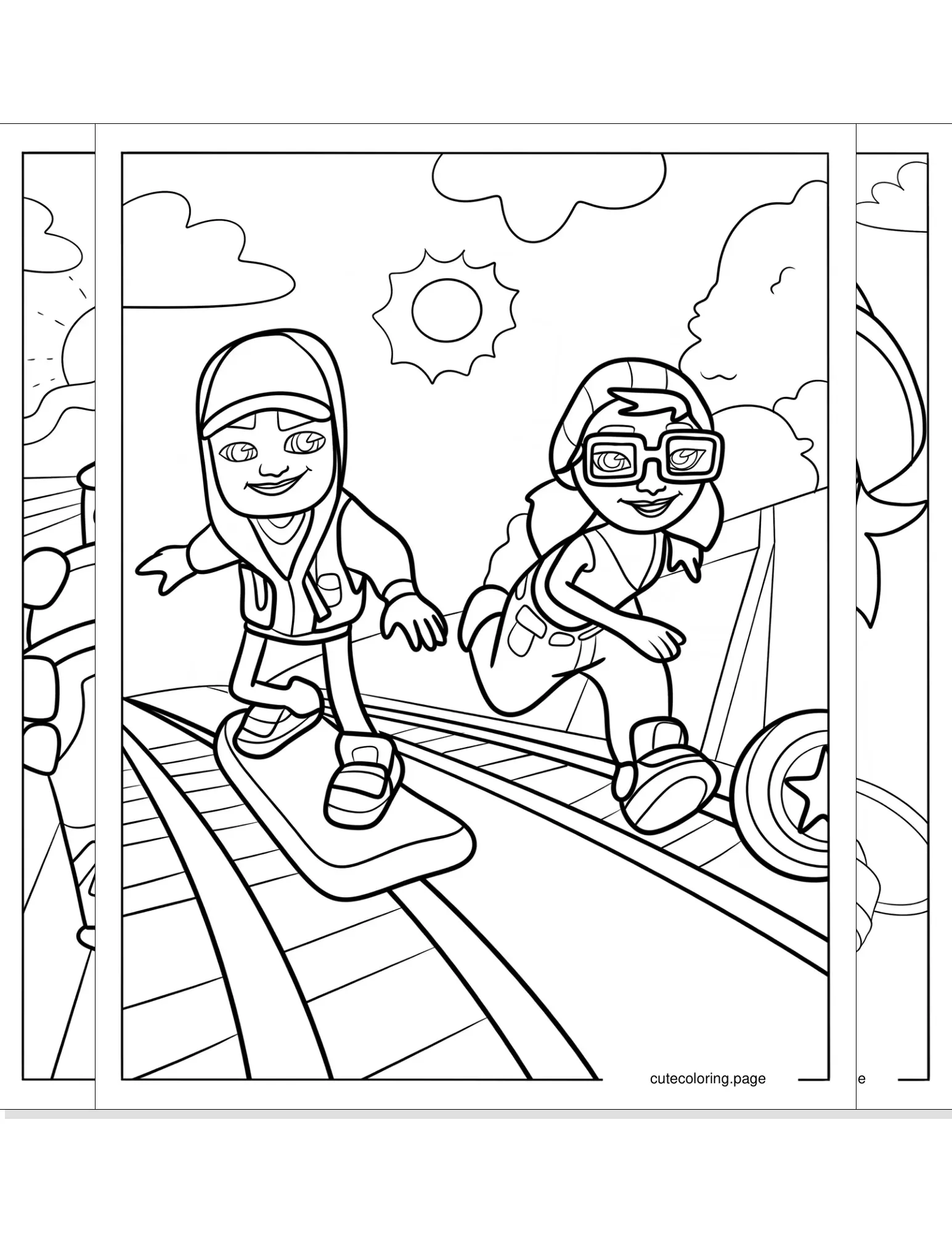 subway surfers coloring pages