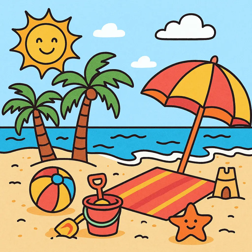 summer coloring pages