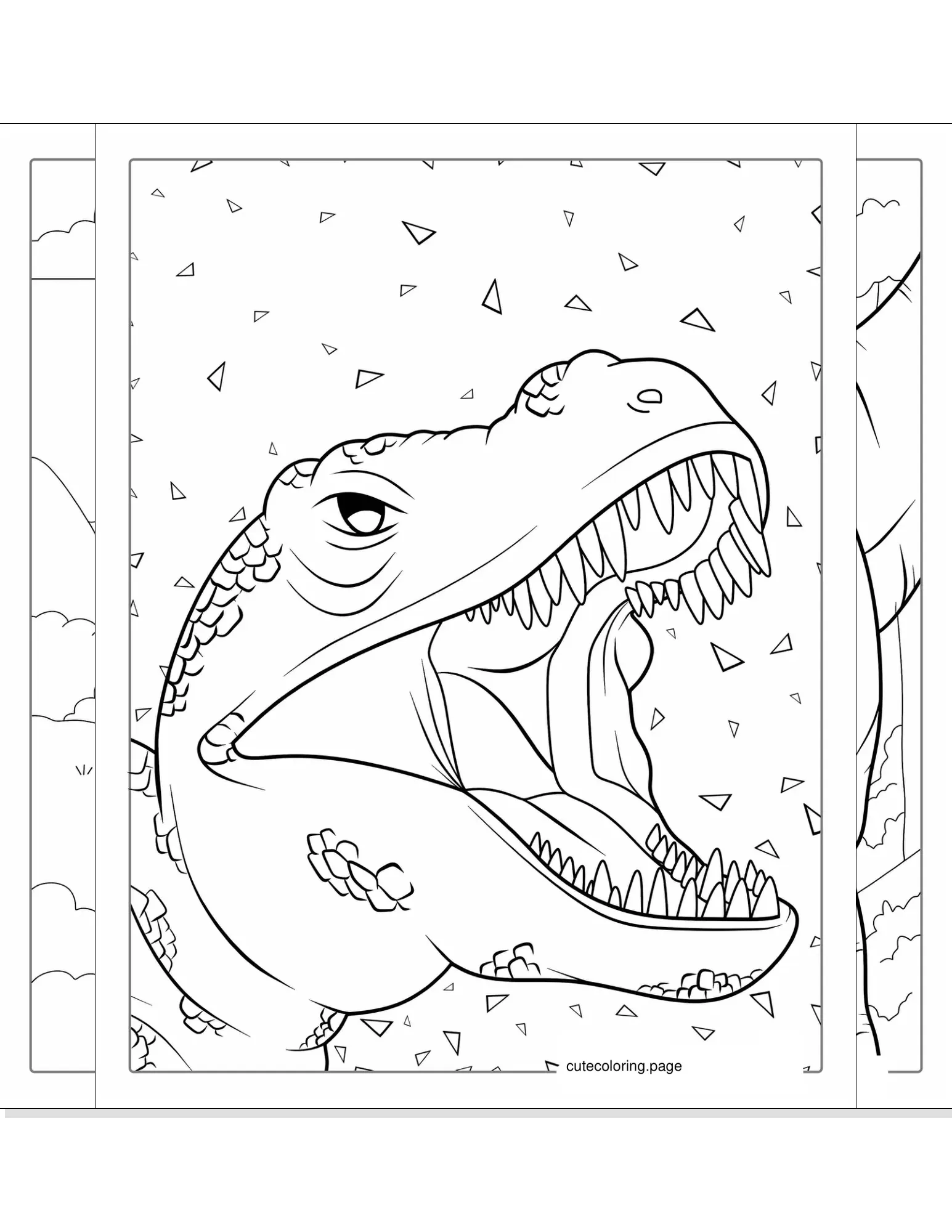 t rex coloring pages