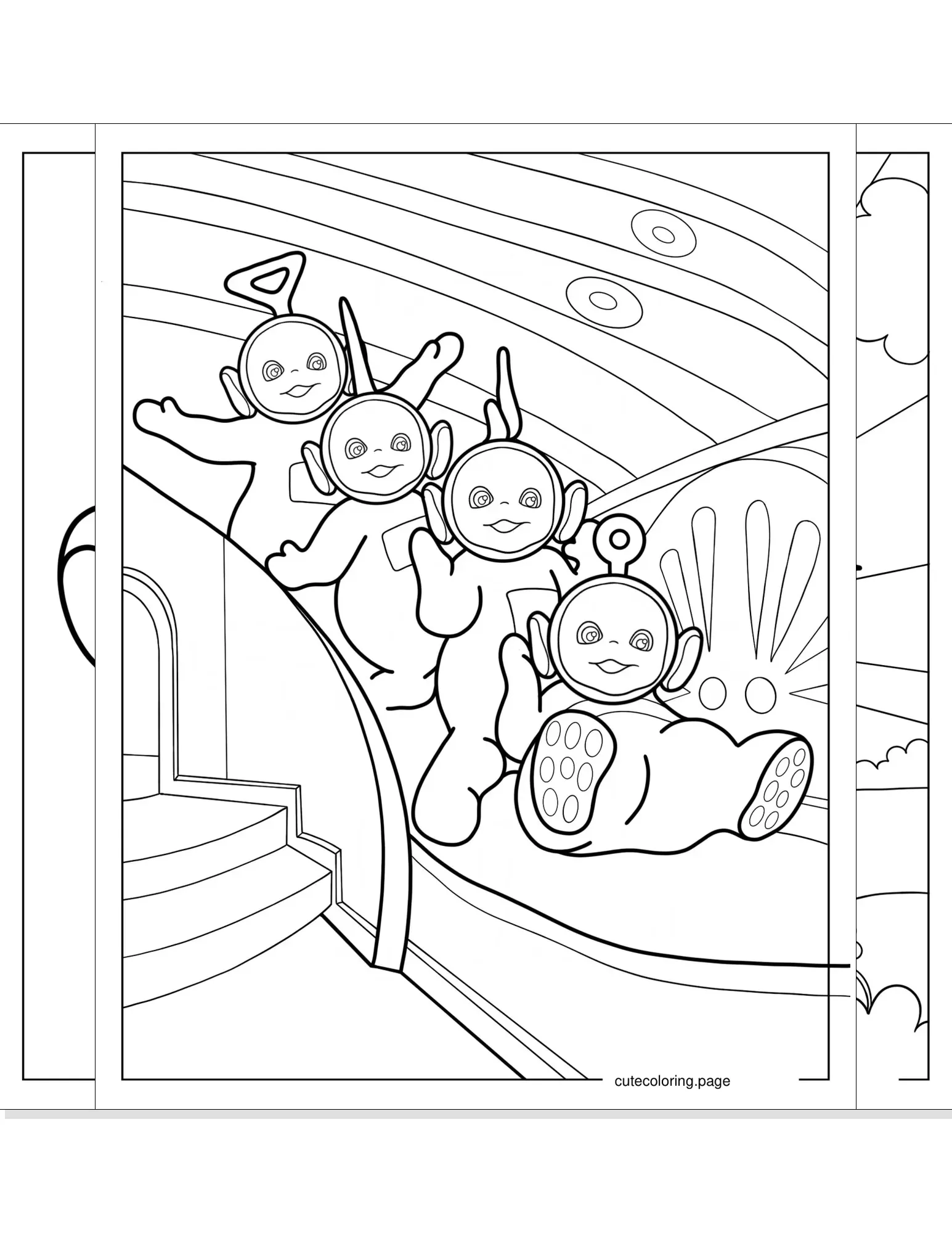 teletubbies coloring pages