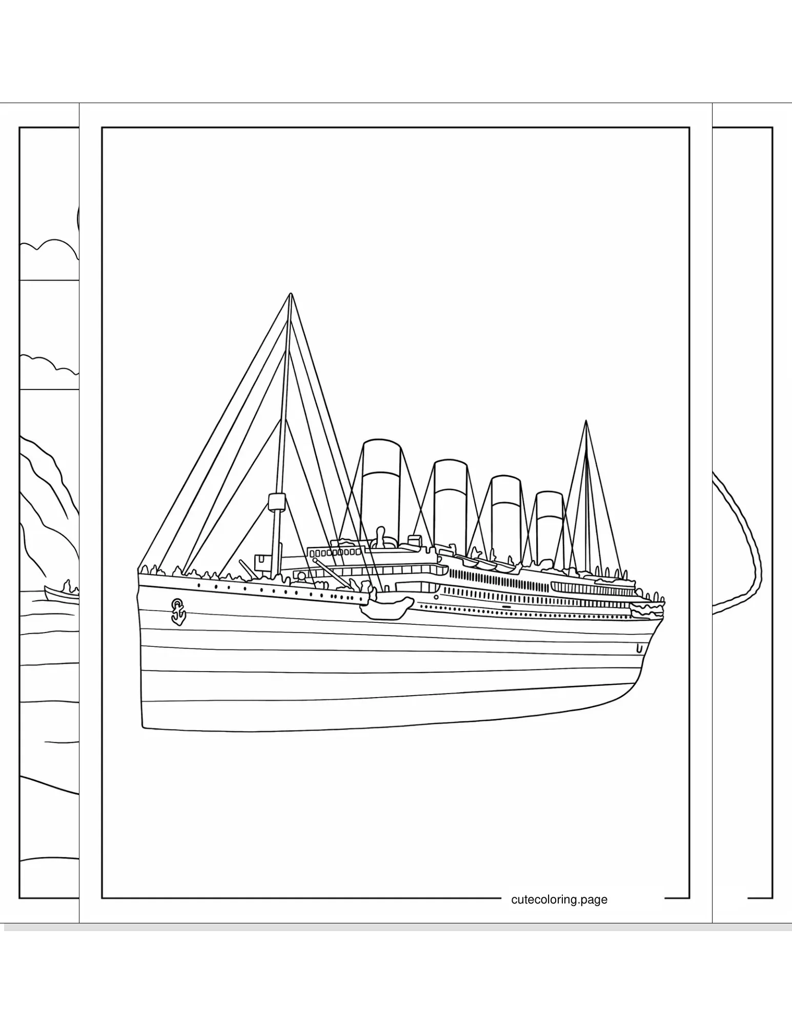 titanic coloring pages