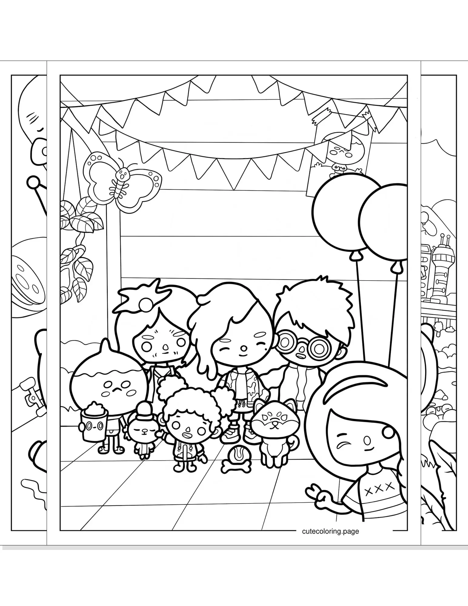 toca boca coloring pages