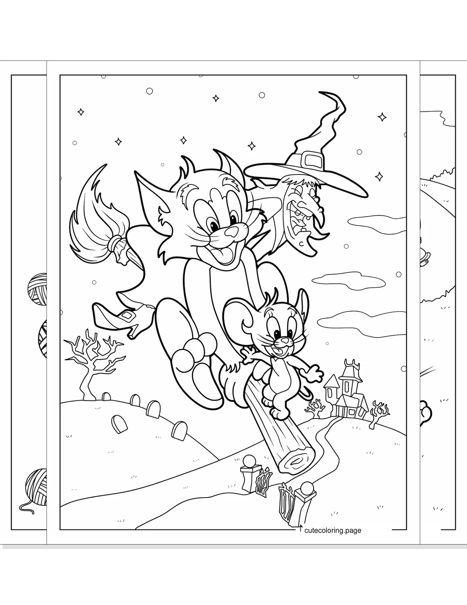 tom and jerry coloring pages