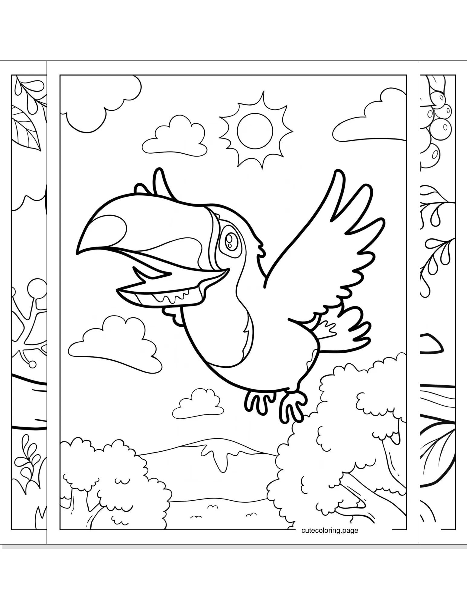 toucan coloring pages