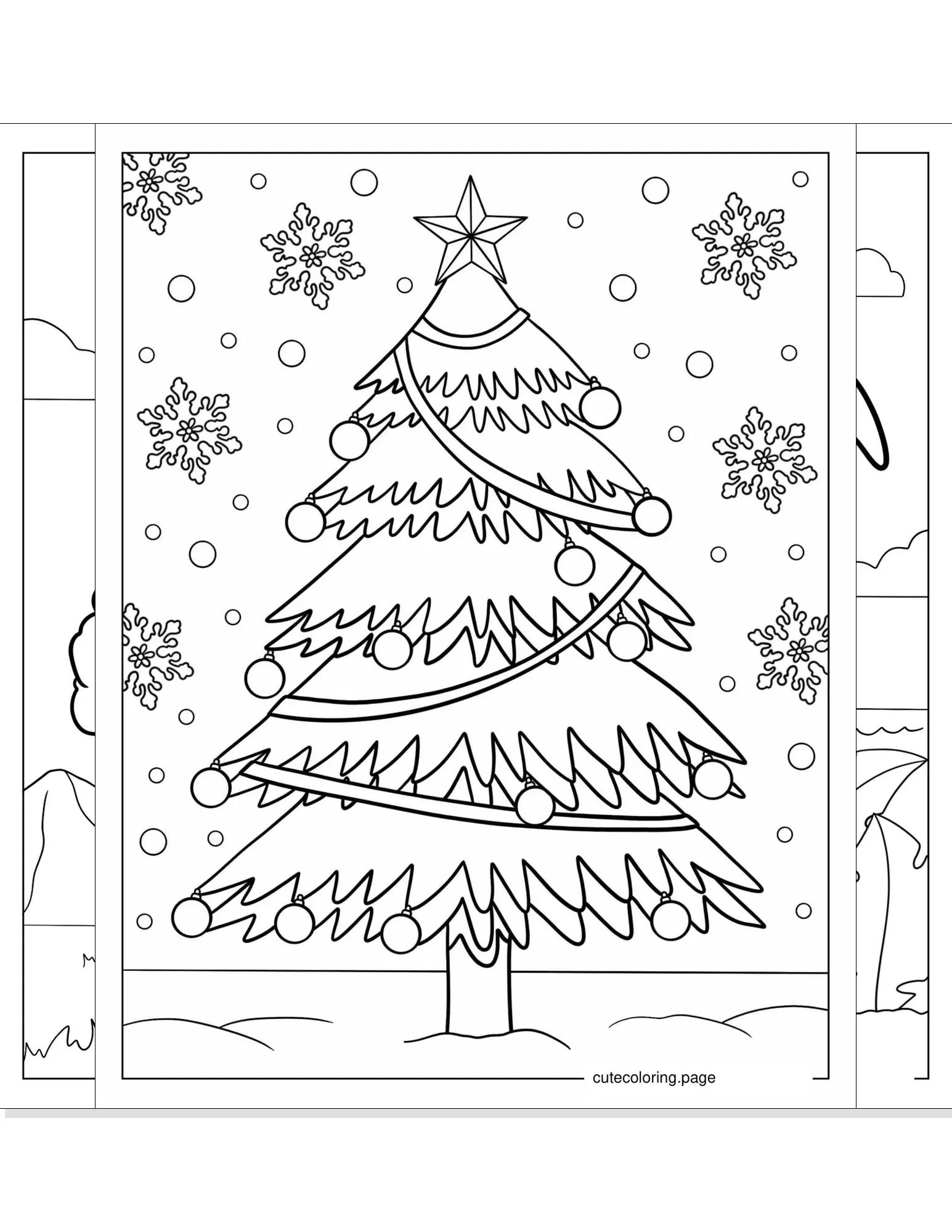 tree coloring pages