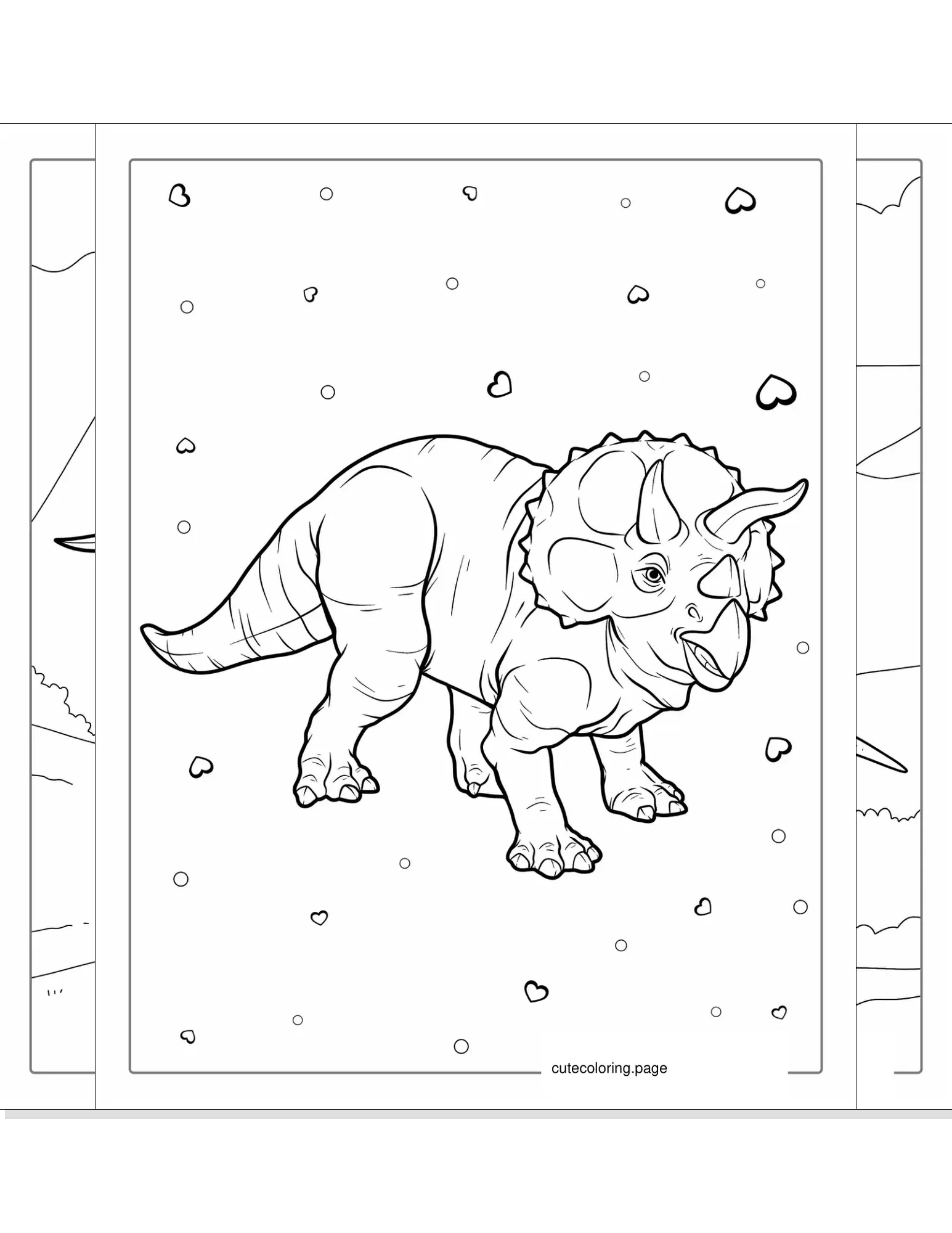 triceratops coloring pages