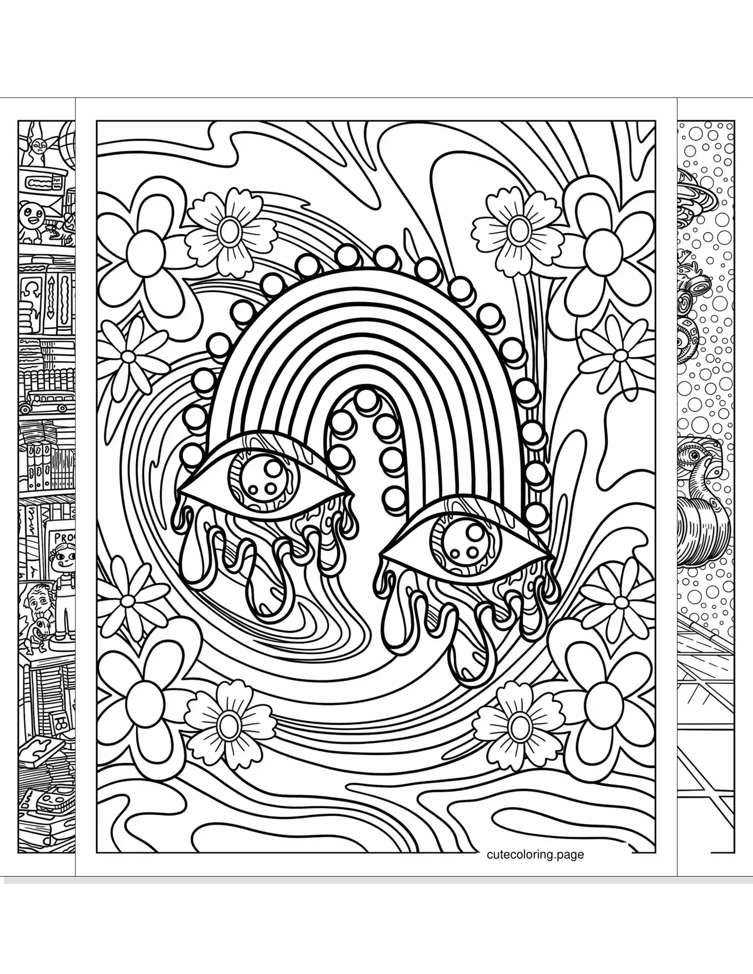 trippy coloring pages