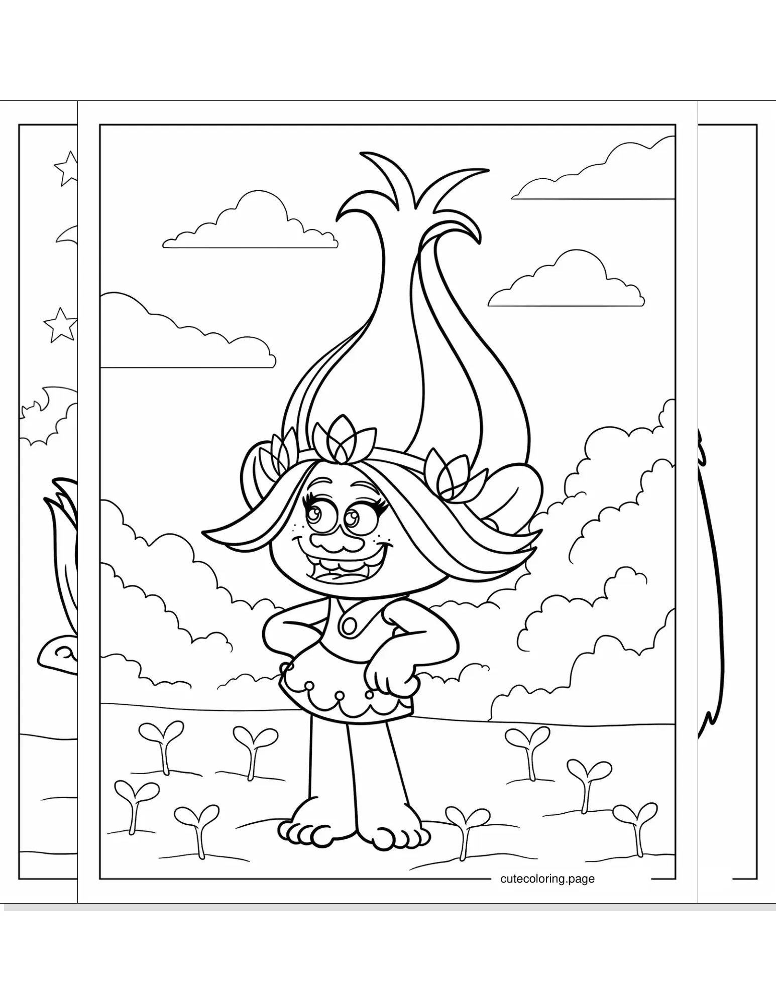 trolls coloring pages