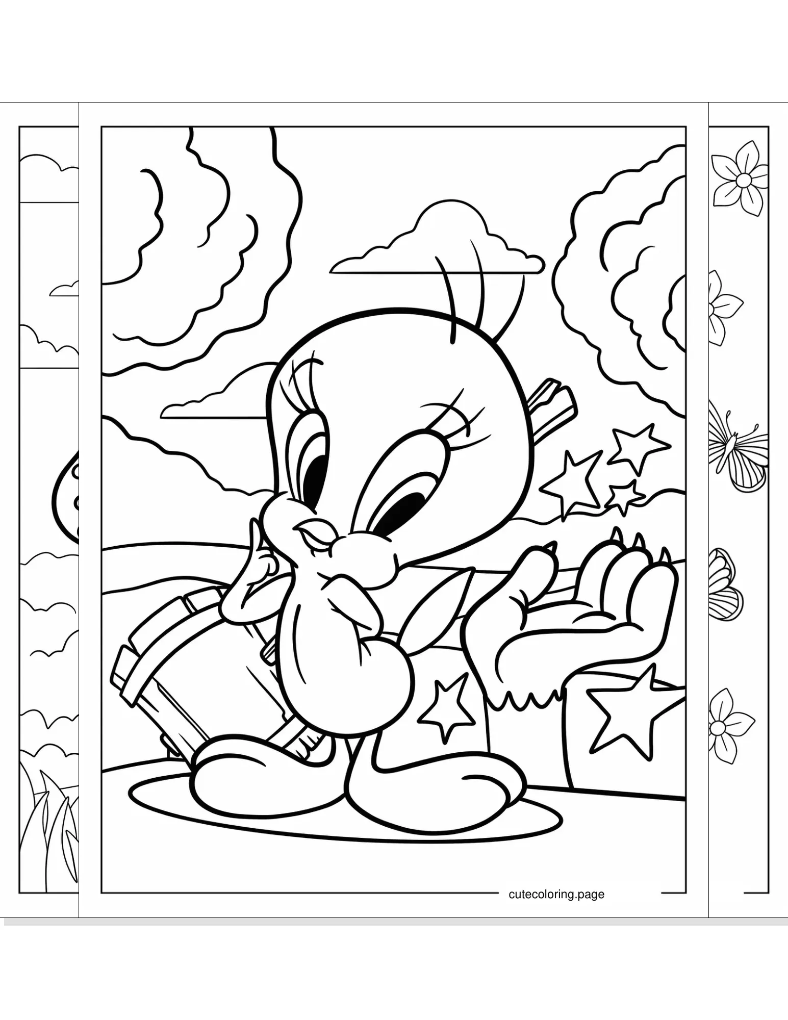 tweety bird coloring pages