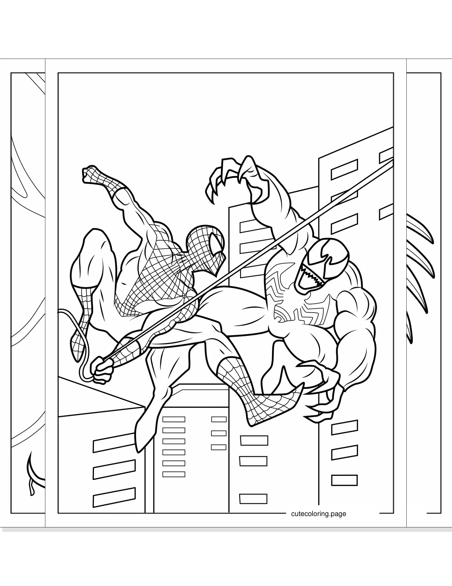 venom coloring pages