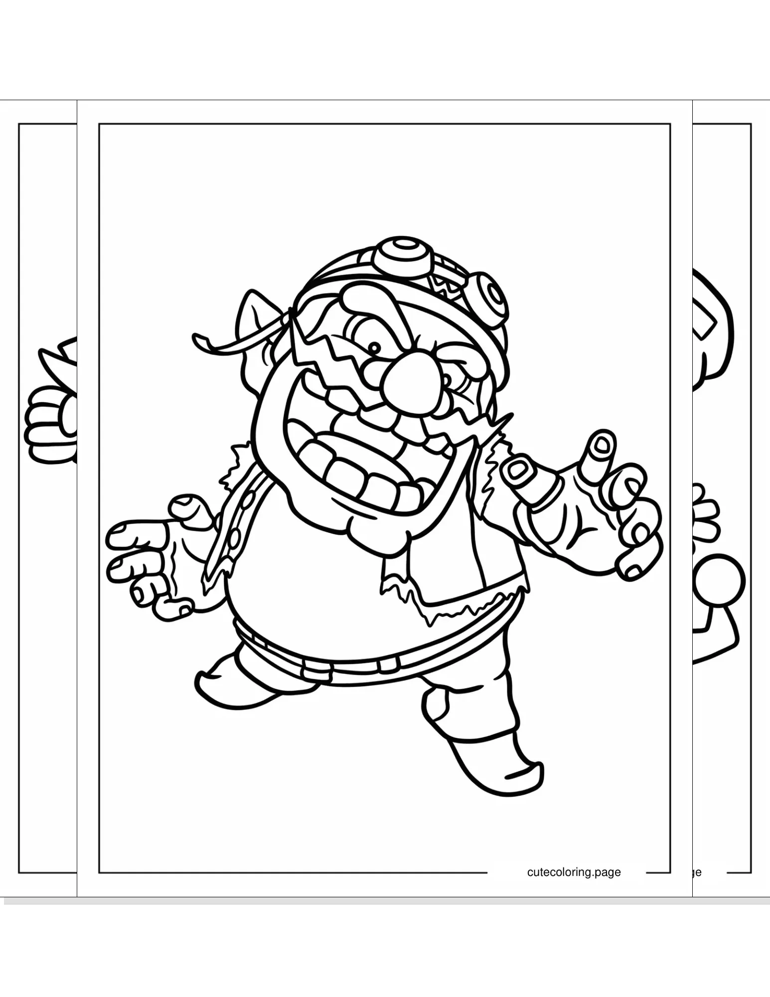 wario coloring pages