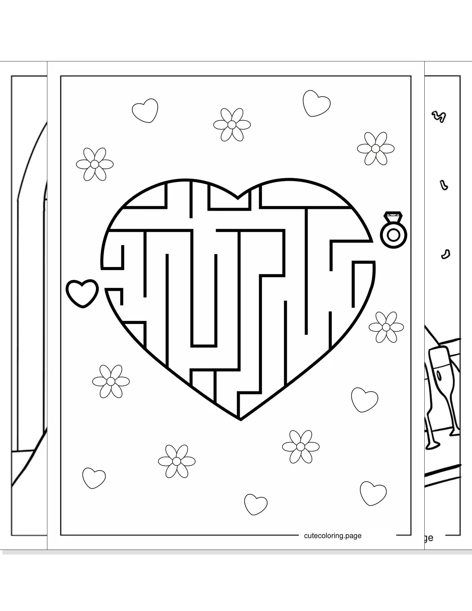 wedding coloring pages