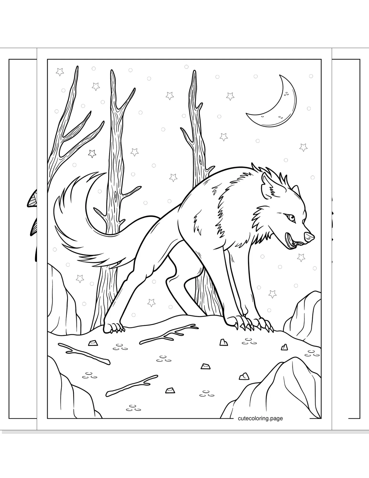 wolf coloring pages