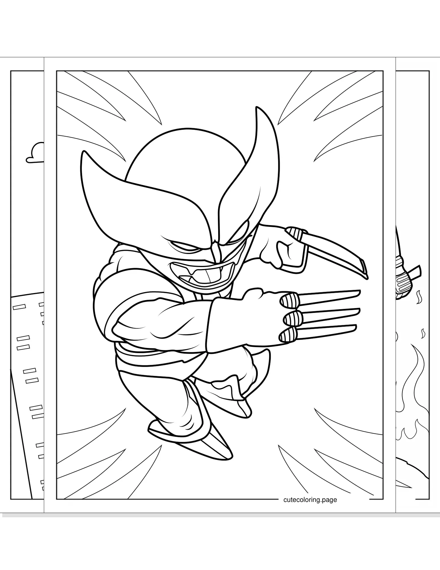 wolverine coloring pages