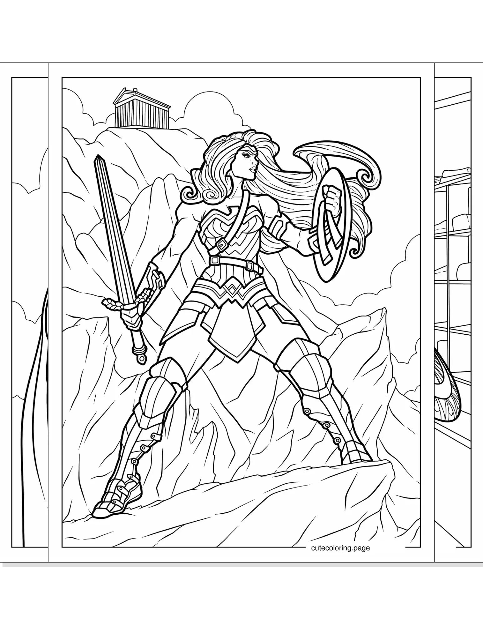 wonder woman coloring pages