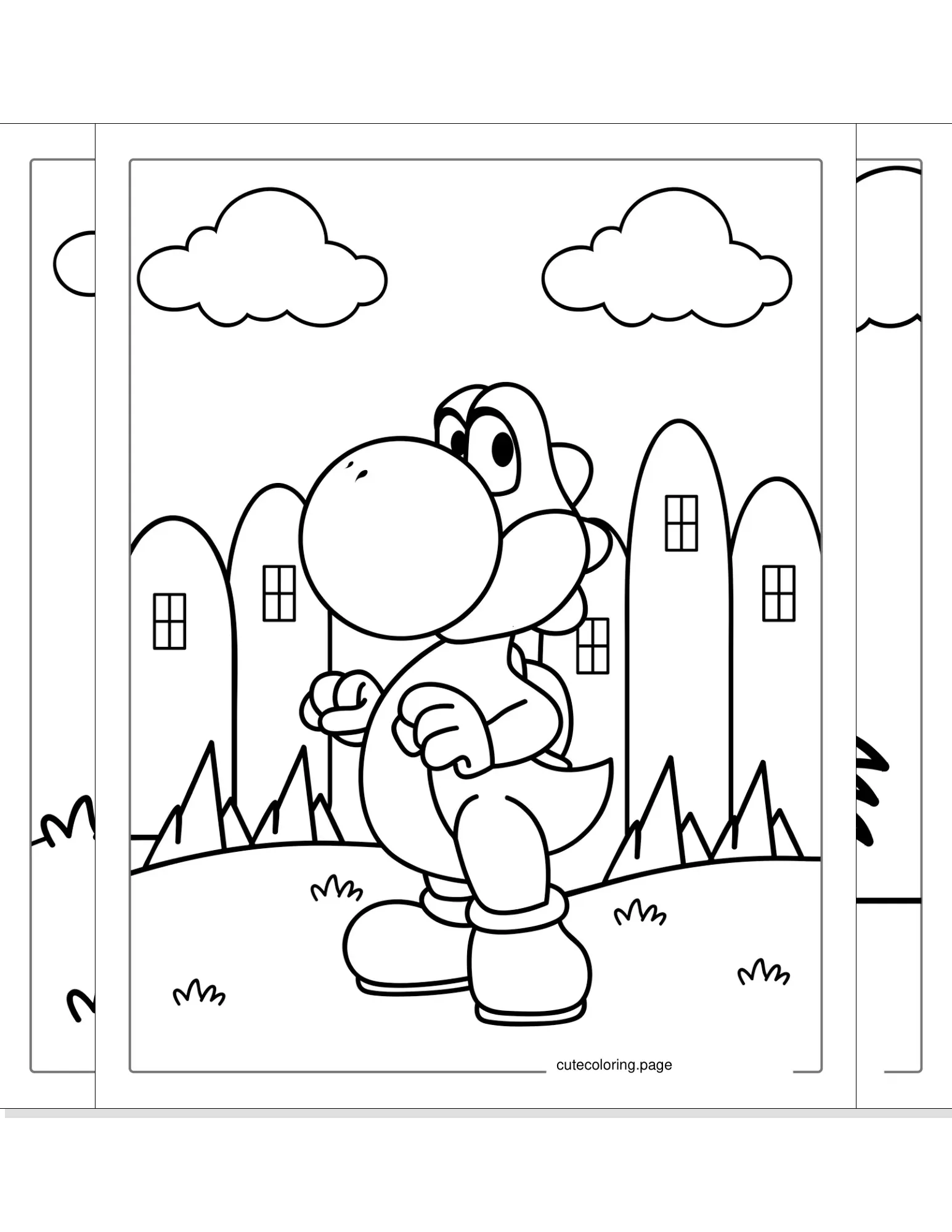 yoshi coloring pages