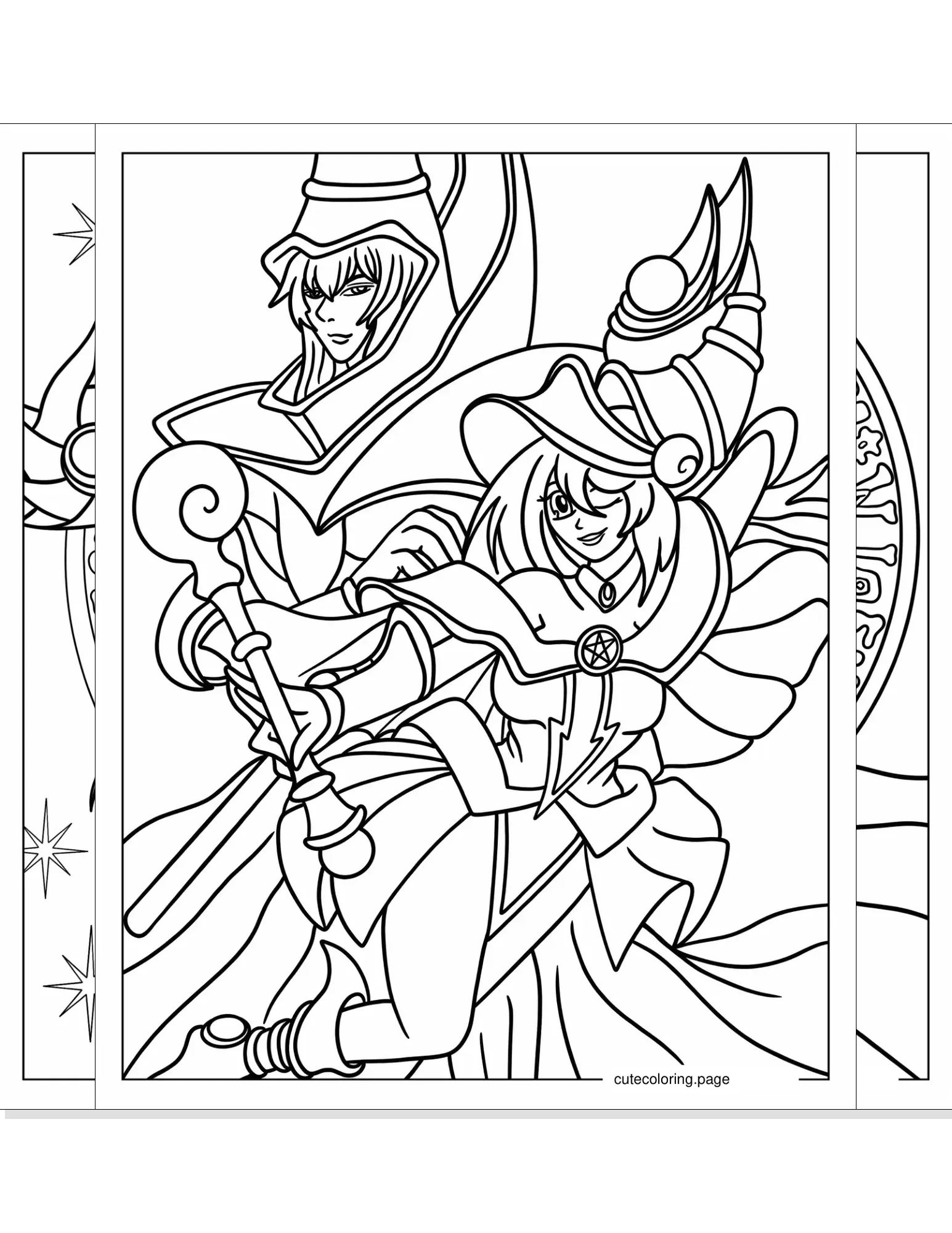 yu gi oh coloring pages