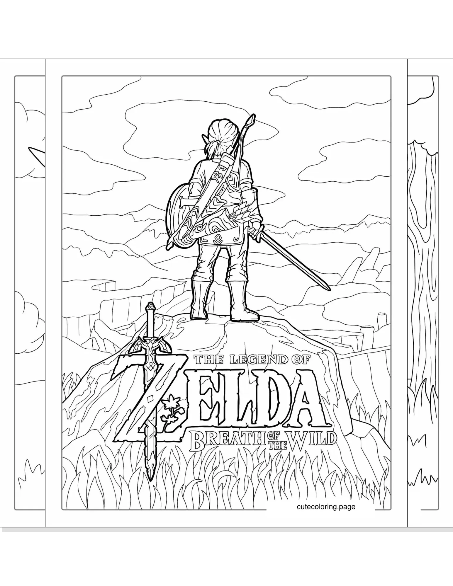 zelda coloring pages