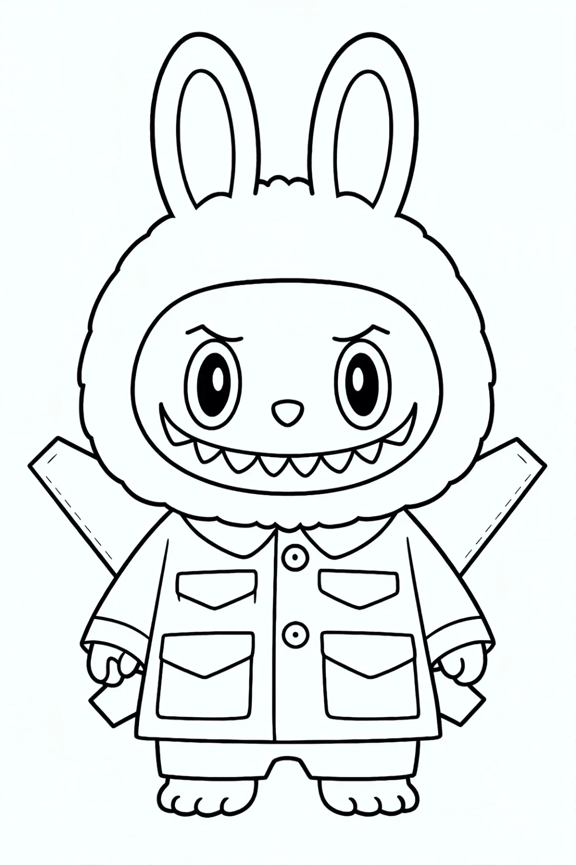 labubu coloring page