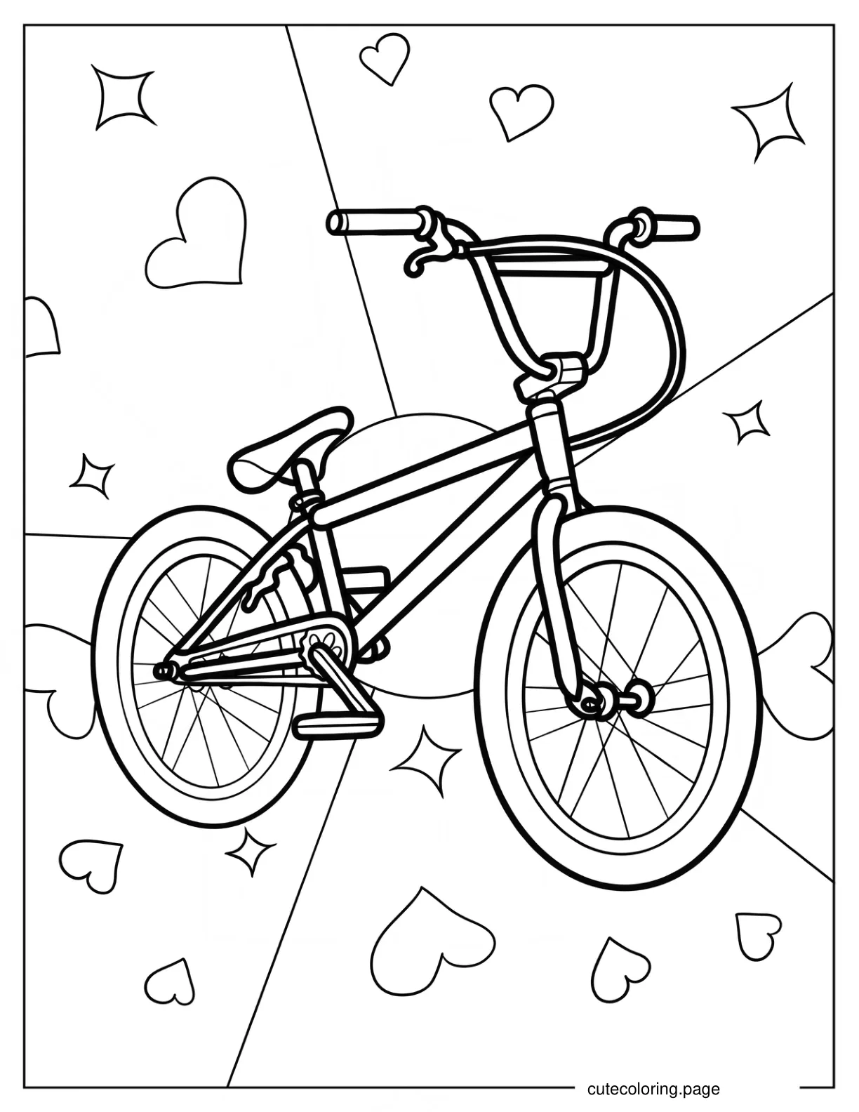 Children_s Bicycle Coloring Page coloring page