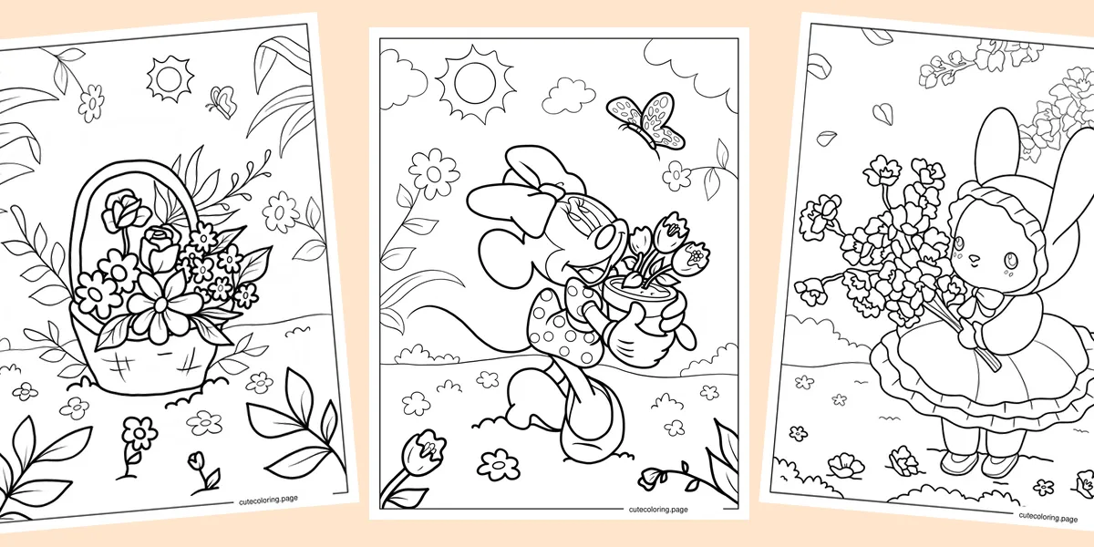 spring-coloring-pages